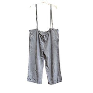 Women's Light Gray Adjustable Strap Pants - M - Fashion Jumpsuit Skater Y2K SEE